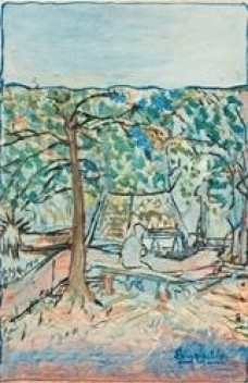 (sem título, 19.10.1973)óleo sobre papel <br />Emygdio de Barros  [Museu de Imagens do Inconsciente]