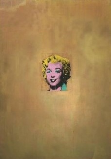 Andy Warhol. Gold Marilyn Monroe. 1962. Silkscreen ink on synthetic polymer paint on canvas, 6' 11 1/4" x 57" (211.4 x 144.7 cm). Gift of Philip Johnson. © 2010 Andy Warhol Foundation for the Visual Arts / Artists Rights Society (ARS), New York