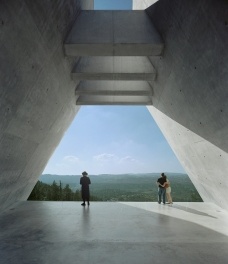 View overlooking Jerusalem,Yad Vashem, Holocaust Museum, 2005<br />Photo Timothy Hursley 