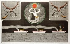 O rapto do Sol, 1984 _ Xilogravura _ 57,1x90,8cm <br />Gilvan Samico 