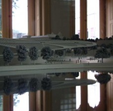 Museu do Amanhã, maquete, Rio de Janeiro. Santiago Calatrava, 2010<br />Foto divulgação  [CAU-RJ]
