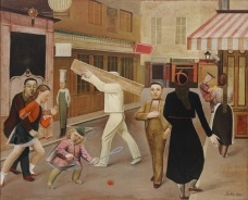 Balthus, The Street (La rue), 1933, Oil on canvas, 195 x 240 cm, The Museum of Modern Art, New York, James Thrall Soby Bequest, 1979, © 2010 Artists Rights Society (ARS), New York/ADAGP, Paris, Digital image © The Museum of Modern Art/Licensed by SCALA/Ar