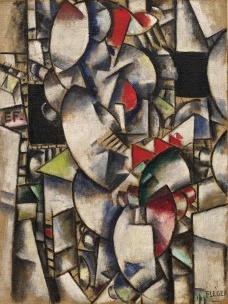 Fernand Léger, Le Modèle Nu dand l'atelier, 1912-13. Oil on burlap. 128,6 X 95,9 cm  [Guggenheim Founding Collection]