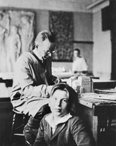 Eliel and Eero Saarinen at Cranbrook in the 1920s. Photo: Cranbrook Archives