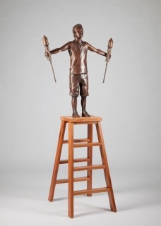 Esculatura Ao seu alcance. Artista: Flávio Cerqueira<br />foto: Romulo Fialdini  [divulgação]