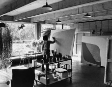 Residência Tomie Ohtake, estúdio, Ruy Ohtake, 1966-1968<br />Foto Jorge Hirata 