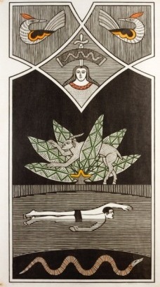 O outro lado do rio, 1980 _ Xilogravura _ 90x47cm<br />Gilvan Samico 