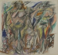 Willem de Kooning (American, born the Netherlands. 1904-1997)
Two Women with Still Life
1952
Pastel on paper
22 1/2 x 24" (57.2 x 61 cm)
The Museum of Contemporary Art, Los Angeles. Bequest of Marcia Simon Weisman.
© 2011 The Willem de Kooning Foundation/