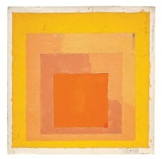 Color Study for Homage to the Square, n. d., Oil and graphite on blotting paper with varnish,30,5 × 30,5 cm,The Josef Albers Museum Quadrat Bottrop. © 2010 The Josef and Anni Albers Foundation / VG Bild-Kunst, Bonn /Artists Rights Society, New York.