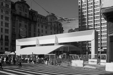 Cobertura da Praça do Patriarca, São Paulo. Arquiteto Paulo Mendes da Rocha<br />Foto Nelson Kon 