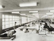 Ford Motors bomber factory by Albert Kahn Associates, view of the drafting room, 1942.<br />Photograph by Hedrich-Blessing  [CCA Collection PH2000:0393]