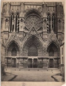 Notre-Dame, Reims, France, from 1211<br />Photographer: Édouard-Denis Baldus, ca. 1853 