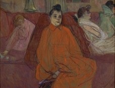 Henri de Toulouse-Lautrec, O divã [The Divan]. Circa 1893, Compra [Purchase], 1958.