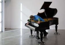 Allora & Calzadilla.  Stop, Repair, Prepare: Variations on Ode to Joy, No. 1.  2008.  Modified Bechstein piano,  40 x 65 x 84 5/8" (101.5 x 165 x 215 cm).  Courtesy of the artists and Gladstone Gallery, NY.  Photo by David Regen