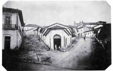 Ladeira do Meio e de 
São Francisco, 1862<br />foto: Militão Augusto de Azevedo 