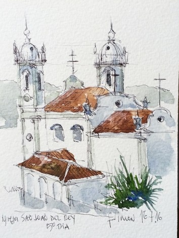 Igreja em Tiradentes, Brasil