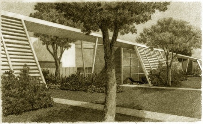 Residências, Centro Tecnológico da Aeronáutica – CTA, São José dos Campos, arquiteto Oscar Niemeyer