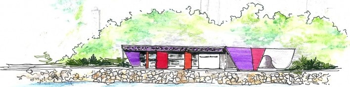 Surf Museum. Architect Ruy Ohtake