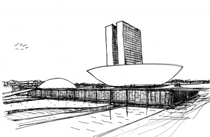 Congreso Brasil, Brasilia, arquitecto Oscar Niemeyer