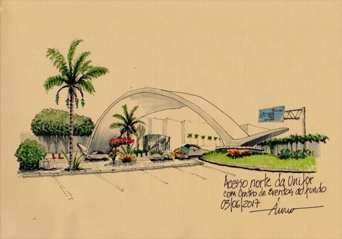 Acesso norte da Universidade de Fortaleza – Unifor, Fortaleza CE