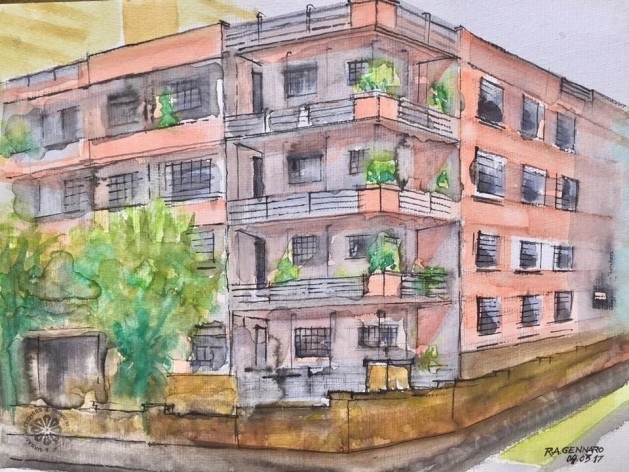 Edifício de apartamentos, Avenida Batel esquina com Rua Pe Idelfonso