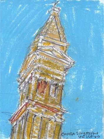 Campanile of Church of San Martino Vescovo, Burano, Veneza