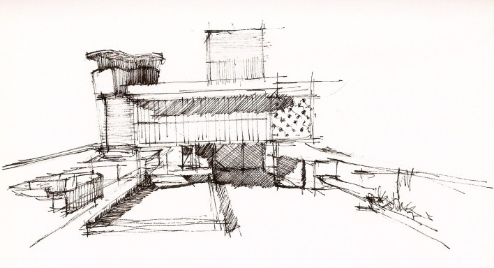 Unité d'Habitation, Marseille, France. Architect Le Corbusier