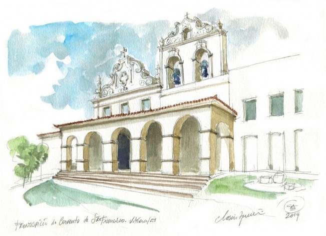 Frontispício do Convento de São Francisco, Vitória, séculos 16-18