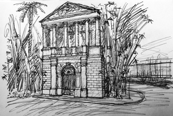 Portal da Academia Real de Belas Artes, Jardim Botânico, Rio de Janeiro