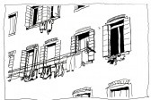 Windows and clothes, Venice