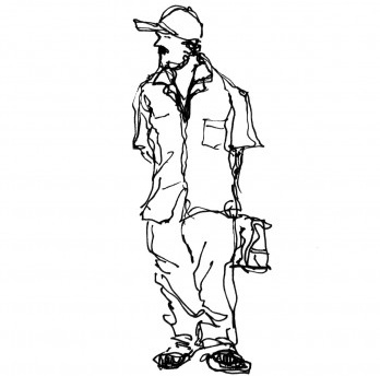 Fim do expediente, rodoviária do Tietê, São Paulo