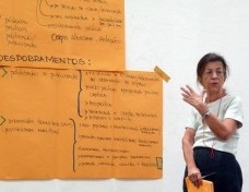 Ana Clara Torres Ribeiro no encontro Corpocidade, ocorrido no Complexo da Maré, novembro de 2010<br />Foto Paola Berenstein Jacques 