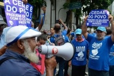 Protesto em frente à Alerj<br />Tomaz Silva 