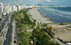 Jardim da praia de Santos<br />Foto Marcelo Martins 