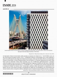 Questão 25 do Enade 2014, conj. residencial Jardim Edite, MMBB Arquitetos, foto de Nelson Kon<br />Divulgação  [Ministério da Educação]