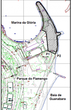Trecho da Marina da Glória designada como Esplanada Paulo Mendes da Rocha<br />Imagem divulgação  [Prefeitura do Rio]