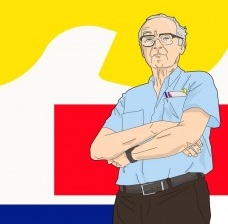 Lelé, desenho de André Marques. Veja premiados no Vitruvius [portal Vitruvius]