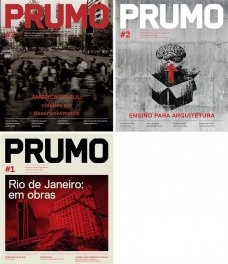 Capas dos três primeiros números da revista Prumo