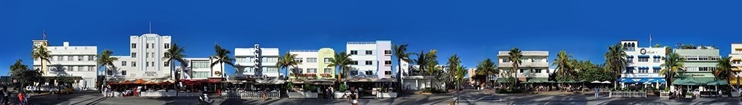 Panorâmica de Ocean Drive, Miami (parte 2). Foto Victor Hugo Mori
