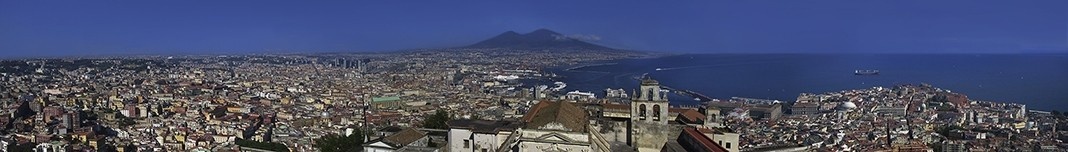 Vista panorâmica de Nápoles, Itália. Foto Victor Hugo Mori
