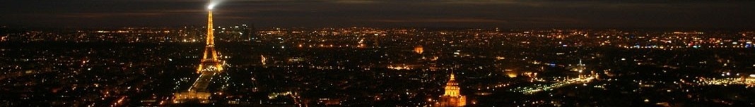 Vista panorâmica noturna de Paris. Foto Francesco Perrotta-Bosch