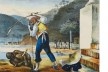 Jean-Baptiste Debret, “Capataz punindo escravos em uma propriedade rural”<br />Imagem divulgação  [Voyage Pittoresque et historique au Bresil]