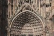 Detalhe da fachada e portas de entrada da Catedral de Notre-Dame de Strassbourg<br />Foto Victor Hugo Mori 