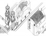 Desenho em 3D da Igreja do Carmo, feito por este arquiteto para o primeiro projeto de restauração, em 1992