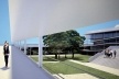 Concurso de Propostas Arquitetônicas para o futuro SESC Guarulhos, 6º lugar, vista do pátio. Escritório MMBB Arquitetos<br />Desenho divulgação 