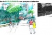 Conexão do Eco-elevado com praças existentes<br />Imagem do autor do projeto 