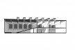 Saint Catherine's College, corte de la perspectiva del auditorio, Oxford, Inglaterra, 1959-1964, arquitecto Arne Jacobsen<br />Modelo tridimensional de Edson Mahfuz e Ana Karina Christ 
