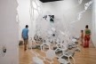 Instalação “Bastidor”, de Ana Holck, na SP-Arte 2011<br />Imagem divulgação 