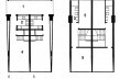 Conjunto Residencial do Pedregulho, plantas do apartamento duplex, Rio de Janeiro, Brasil, 1952. Arquiteto Affonso Eduardo Reidy<br />Imagem divulgação  [BONDUKI, Nabil. <i>Affonso Eduardo Reidy</i>. Blau/Instituto Bardi, 1999]