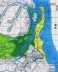 2. Mapa mostrando o estuário do rio Paraíba. (O círculo vermelho indica o local onde foi implantada a cidade da Parahyba) [Criação nossa sobre carta produzida pela SUDENE em 1974]